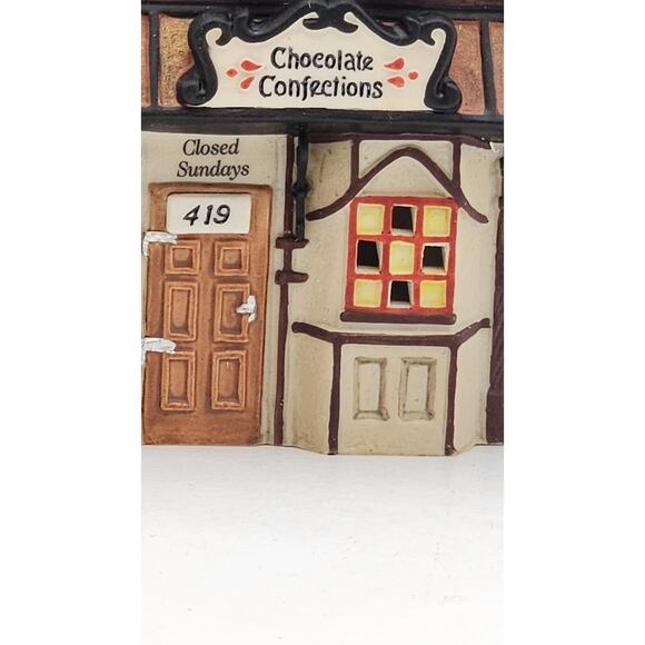 Department 56 Glendun Cocoa Works 58478 Dickens Village Illuminated Original Box - Picture 10 of 16